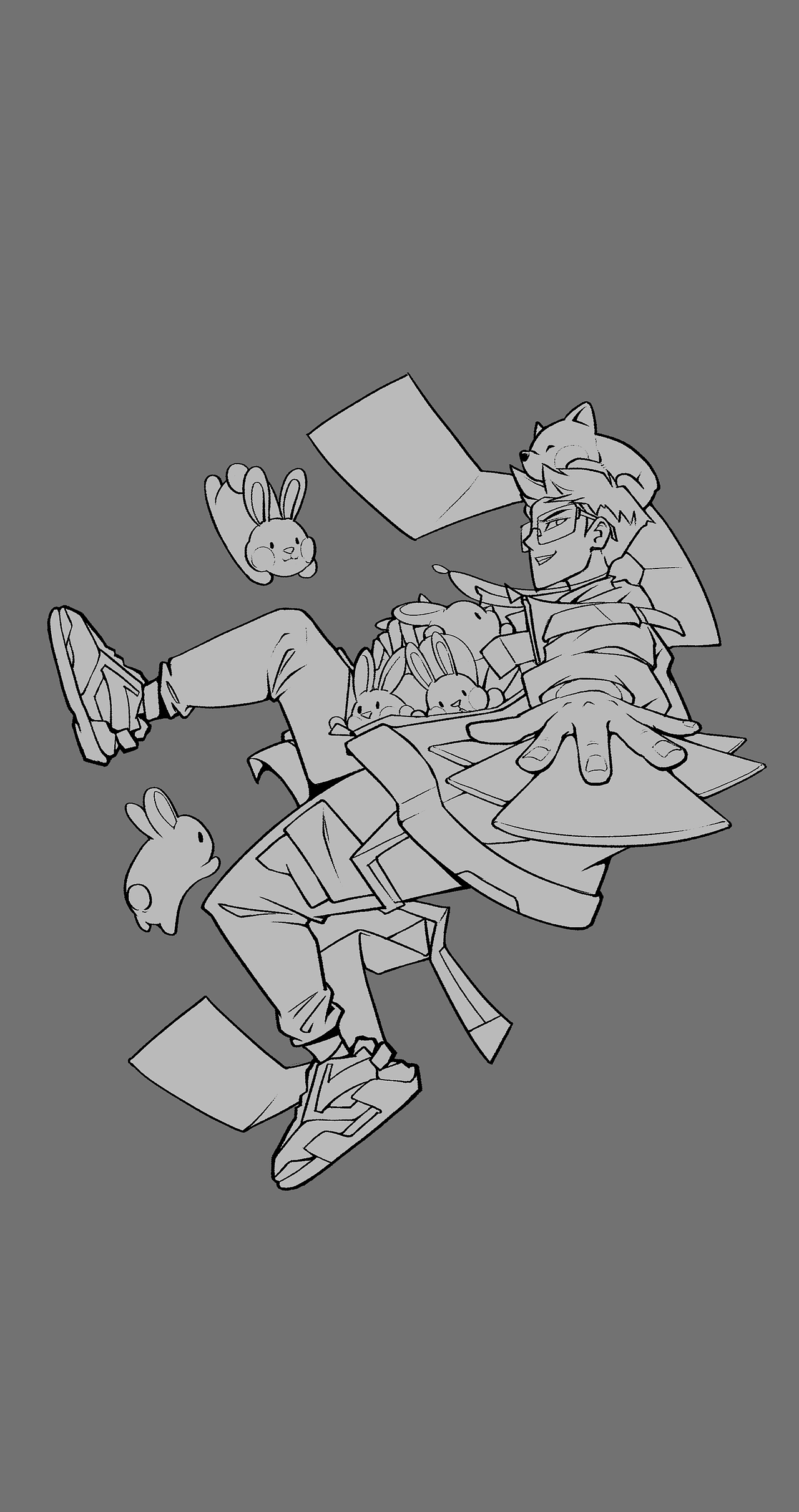 补一个兔年的新春贺图（图ZMzMwNDQ4ODQw） - 商业插画 - 站酷设计师不语NIKO原创素材 - 站酷ZCOOL