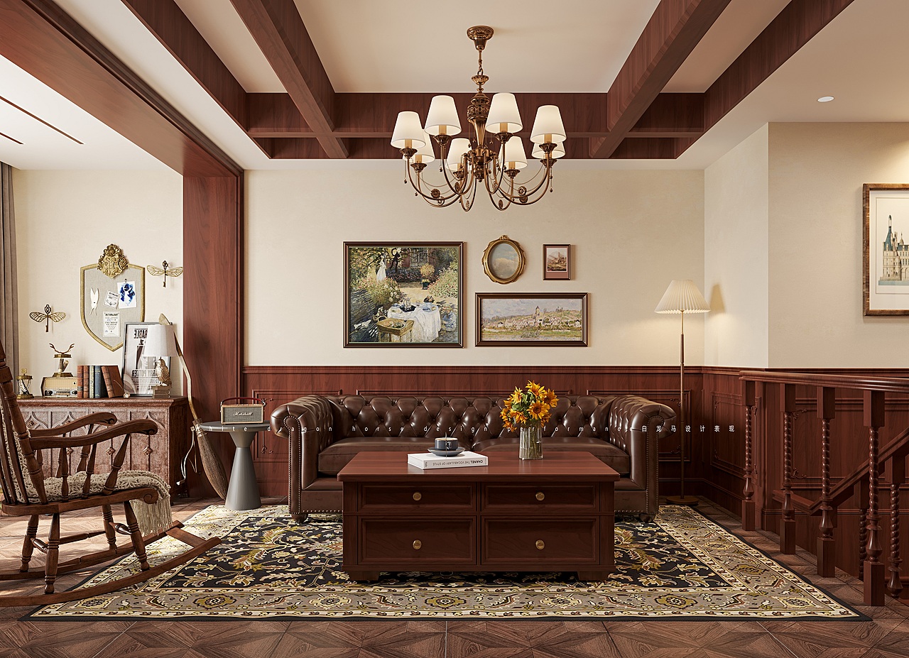 复古风格-白龙马效果图