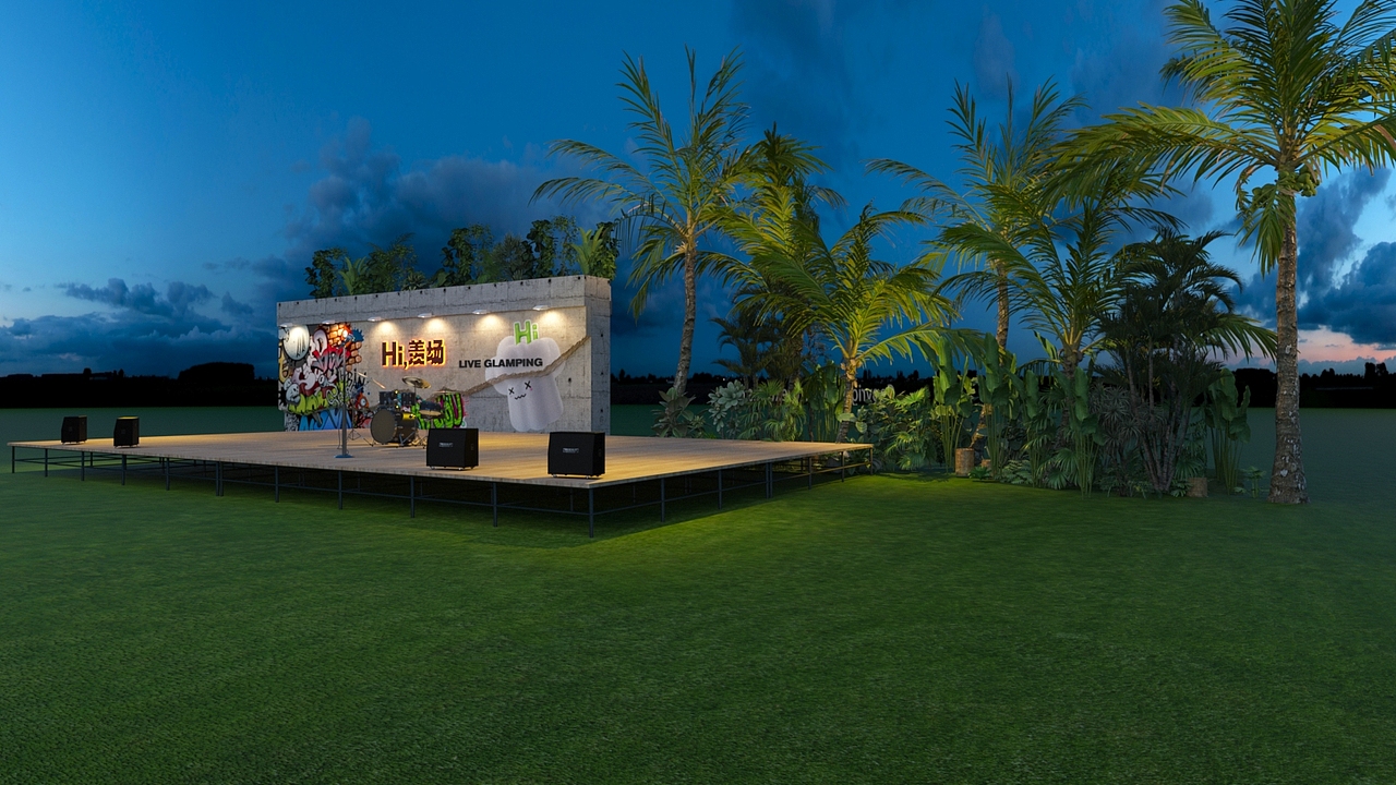 露营营地舞台打卡点设计