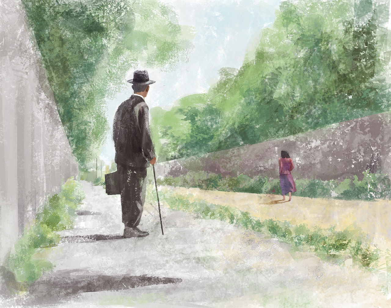 电影剧本《晚春》插画