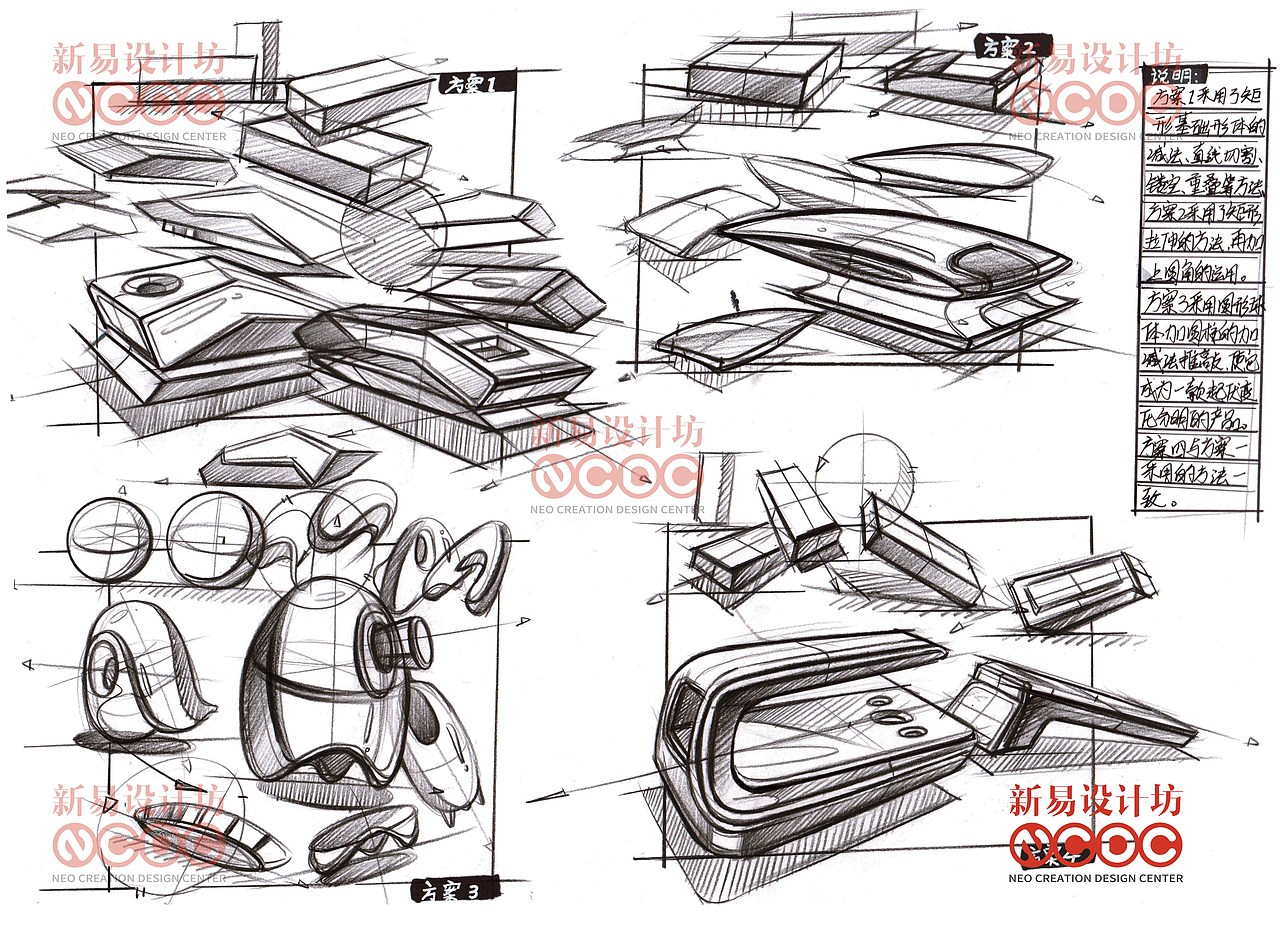 工业设计考研线稿