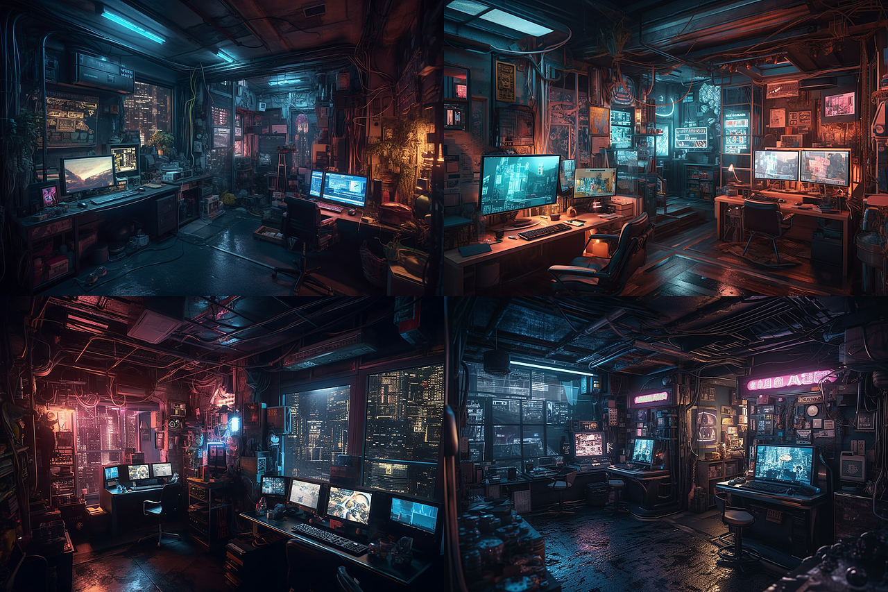 AI · 赛博朋克世界主题矩阵