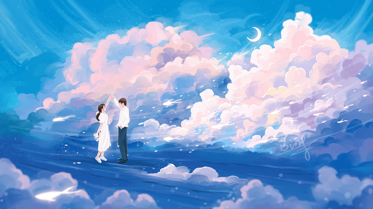 云卷云舒（图ZMzAxMzgxMzMy） - 商业插画 - 站酷设计师冰小凝原创素材 - 站酷ZCOOL