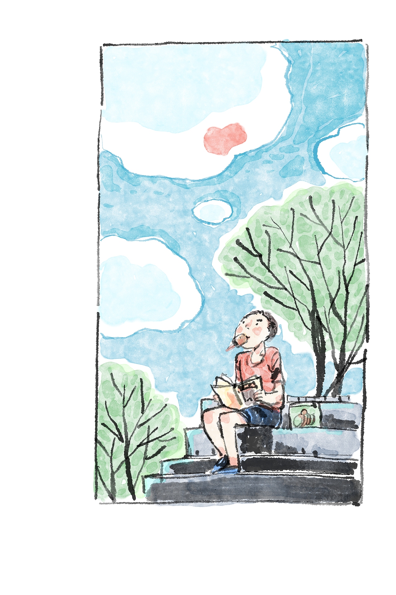 童年是长大后的一个梦（图ZMzY5OTU1Njcy） - 绘本 - 站酷设计师天朝羽原创素材 - 站酷ZCOOL