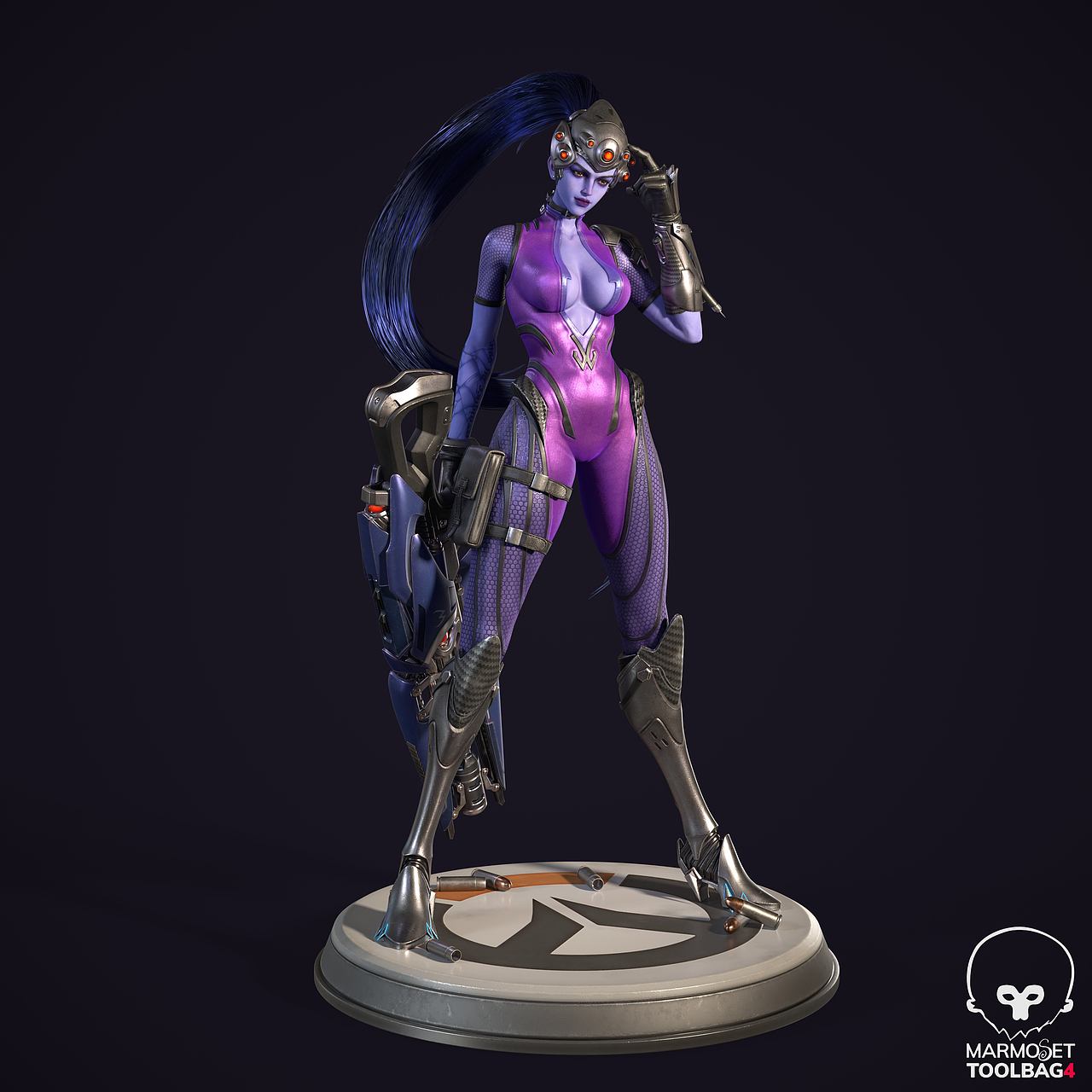 高精度黑百合建模