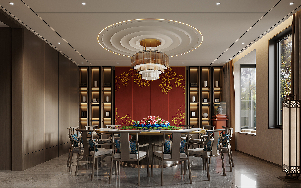 高端会所-新中式风格（图ZMzExMTc3NTA0） - 家装设计 - 站酷设计师长春爵味创意表现原创素材 - 站酷ZCOOL