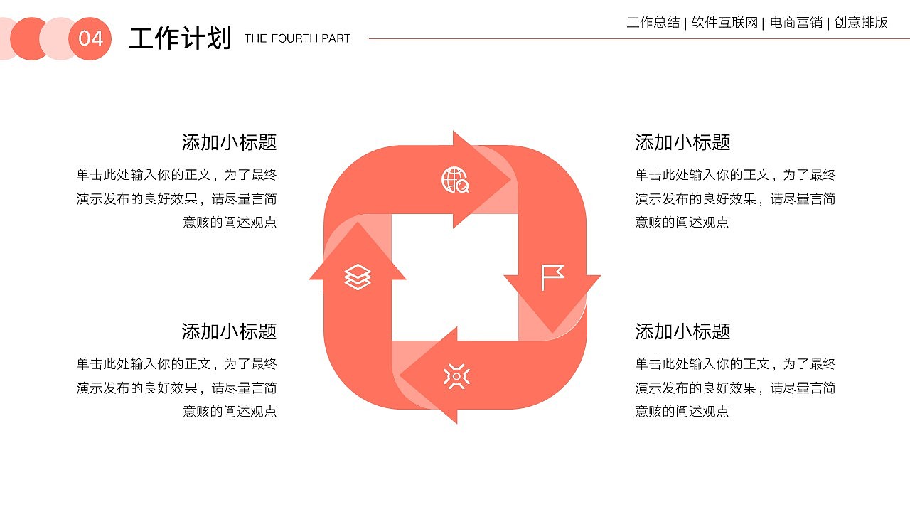 免费PPT模板!电商互联网工作总结PPT!