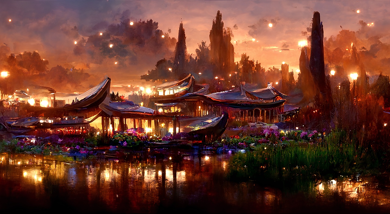 灯火万家城四畔，星河一道水中央-43/365（图ZMjk3MTc4ODQ0） - 创作习作 - 站酷设计师AYUS原创素材 - 站酷ZCOOL