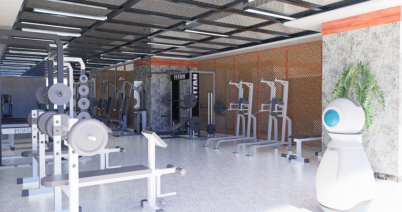 健身馆设计，健身房效果图，效果图制作，工装效果图（图ZMzUxNDk1NzMy） - 场景 - 站酷设计师乌鸦43075169原创素材 - 站酷ZCOOL