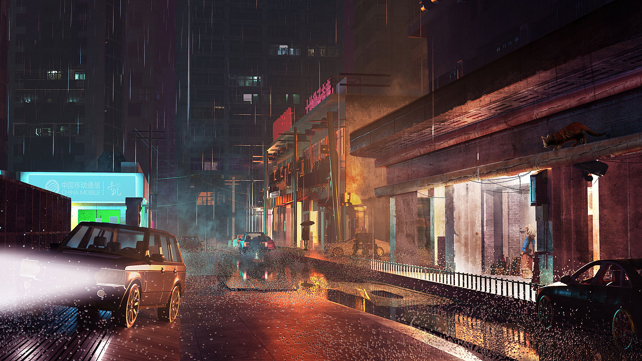 猫的都市（图ZMzU5MTU1Njky） - 概念设定 - 站酷设计师胡倓原创素材 - 站酷ZCOOL