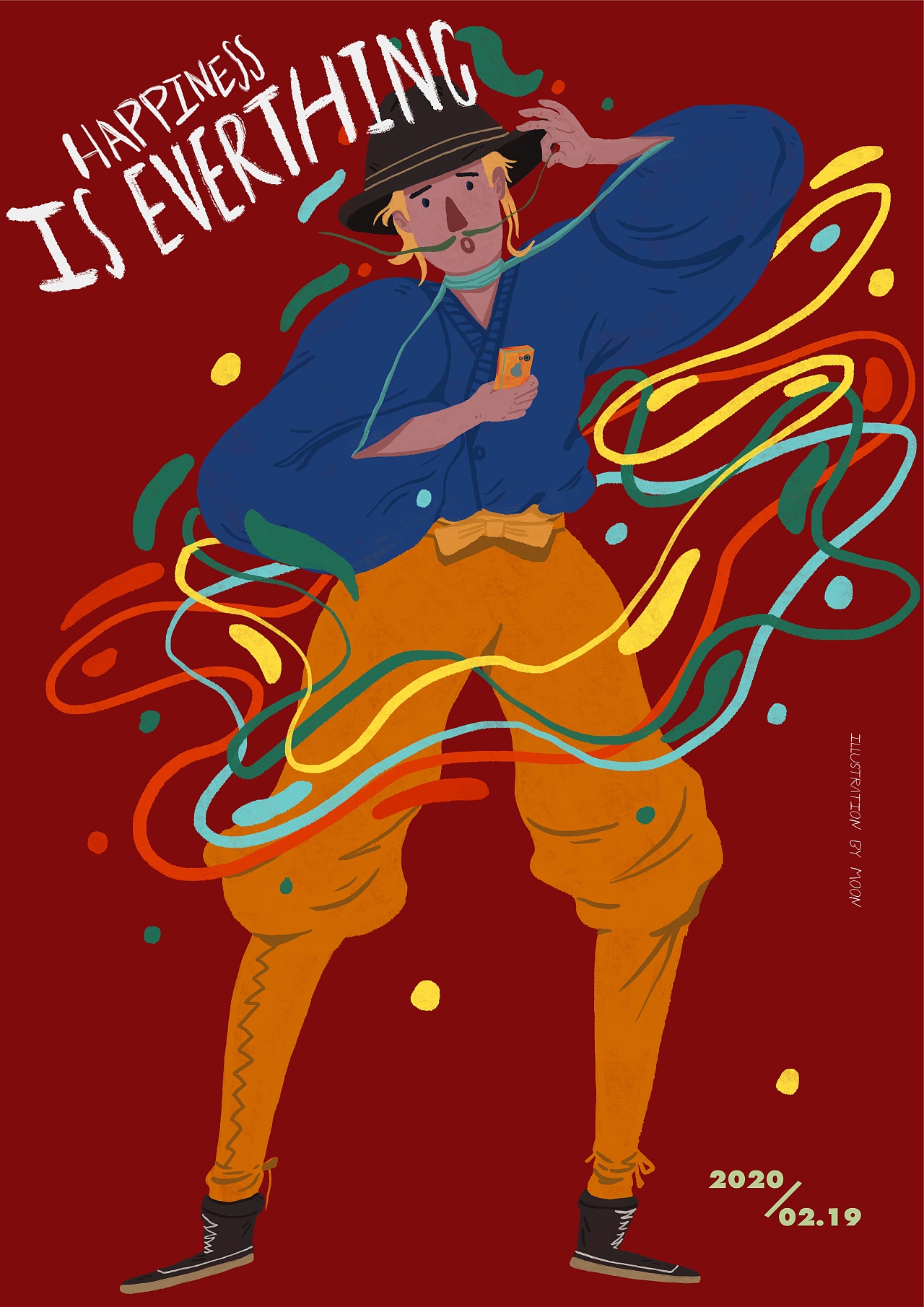 月亮Jiamino--“74天”之系列一（图ZMzE0NDYyMjk2） - 艺术插画 - 站酷设计师木丁插画工作室原创素材 - 站酷ZCOOL