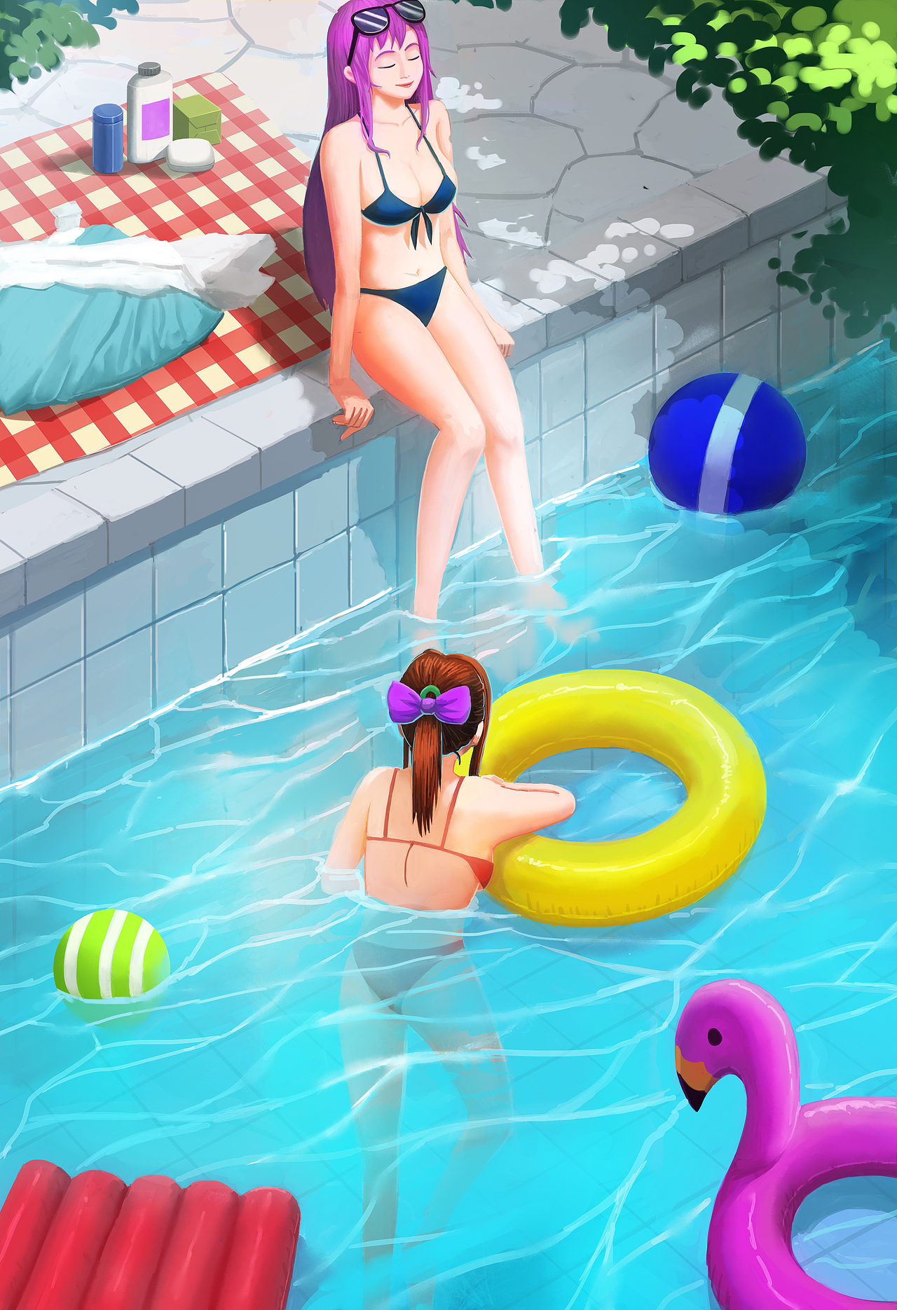 二次元半厚图插画（图ZMzEzMDA2OTAw） - 艺术插画 - 站酷设计师诺米Yang原创素材 - 站酷ZCOOL