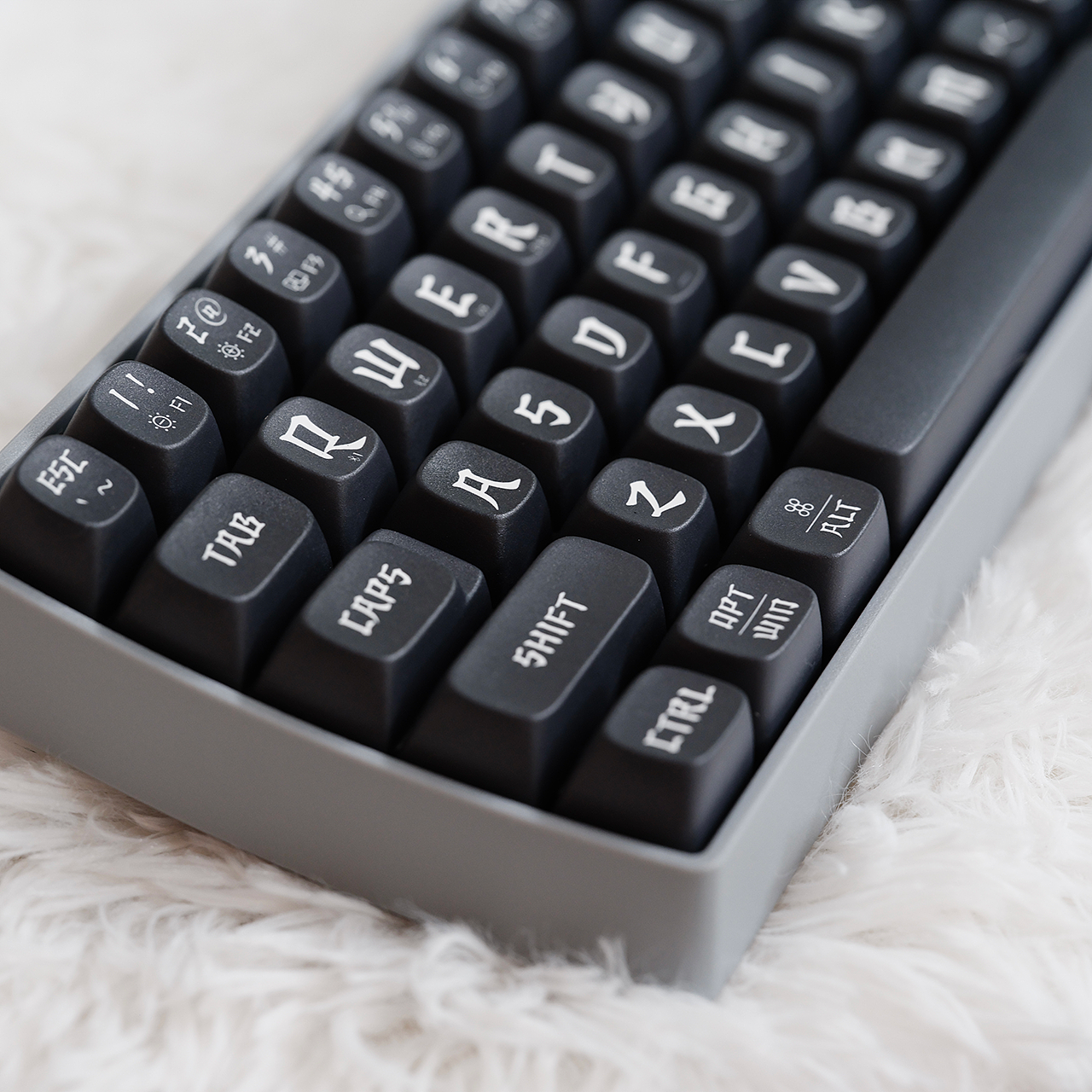 楷体西文 汉字联名键盘|lofree洛斐