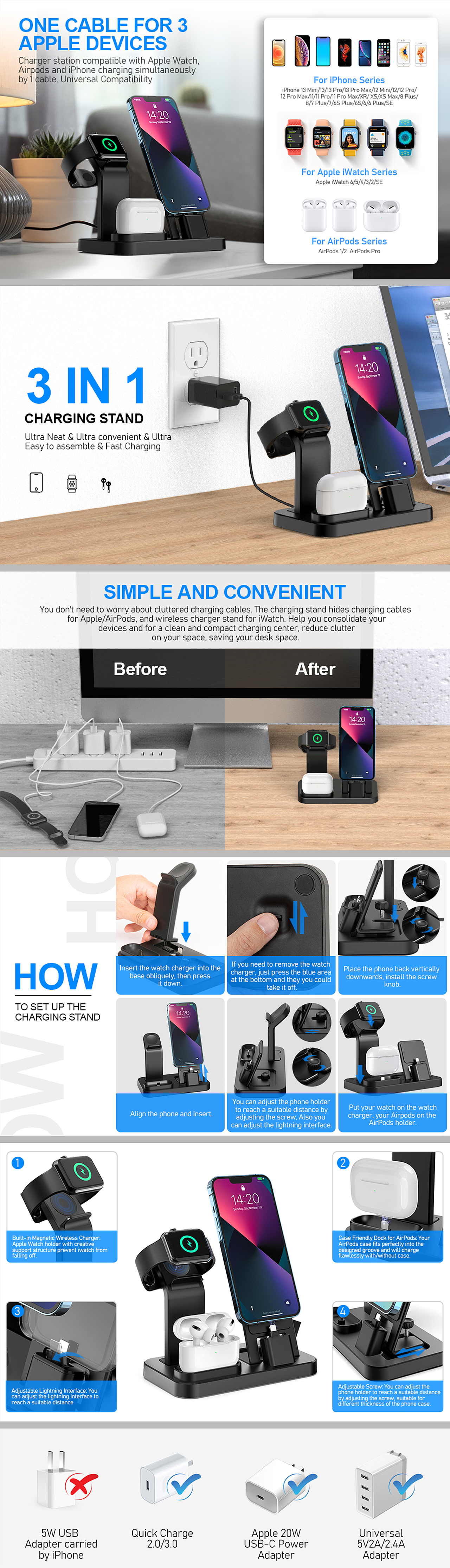 手机五合一充电器亚马逊套图