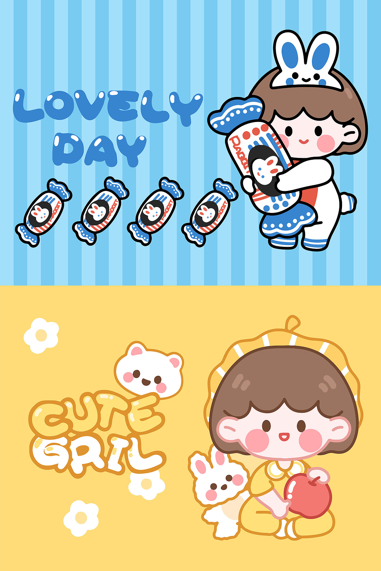 原创IP设计丨桃苏 · 卡通女孩