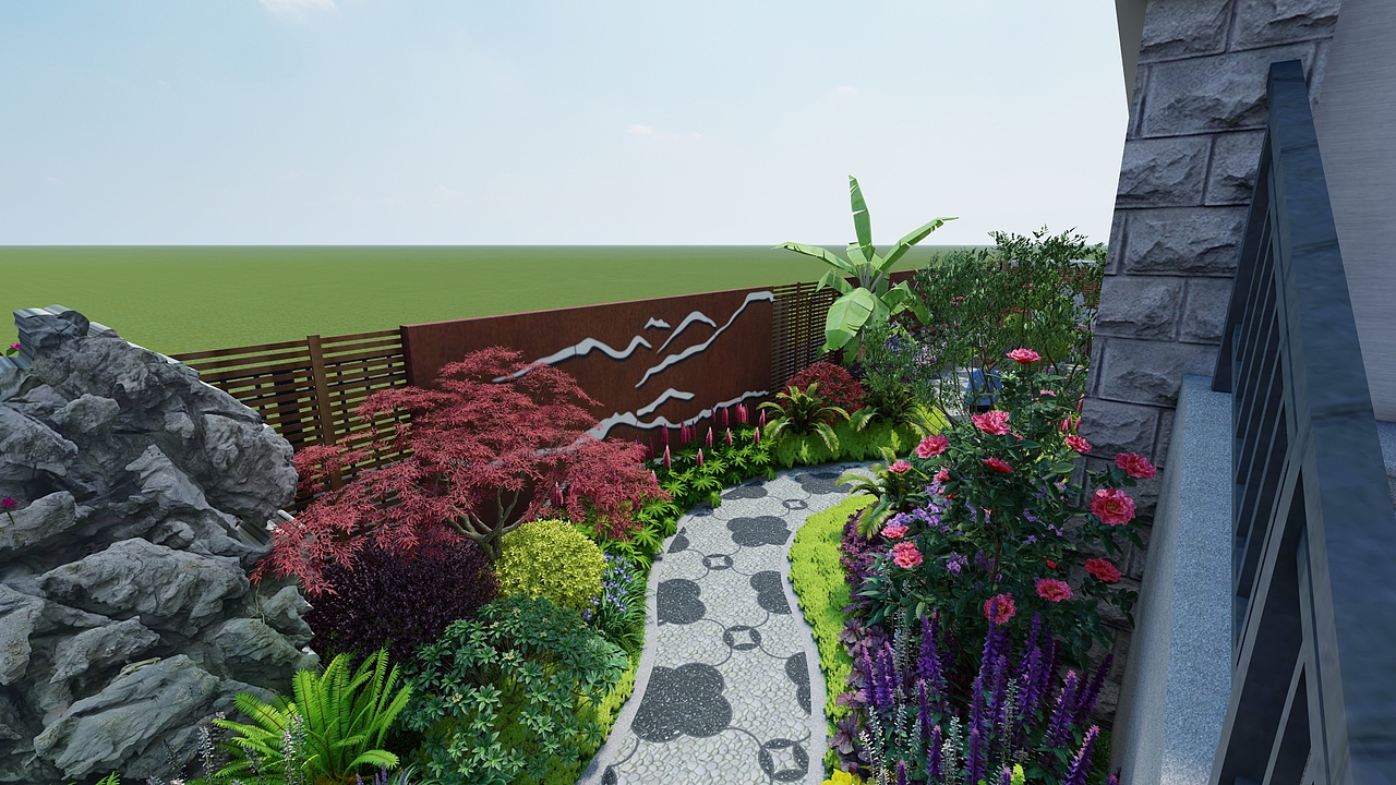 淮安客户下沉式中式别墅庭院设计案例分享