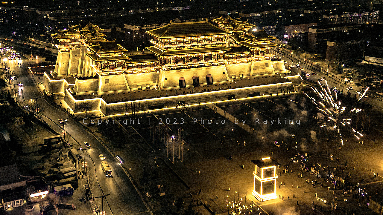 【航拍洛阳】古都夜景的辉煌-应天门