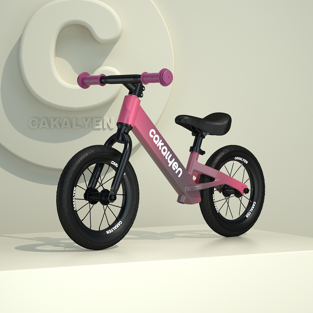 儿童平衡车三维动画