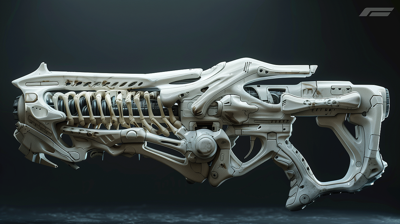 3D科幻武器概念-有机风