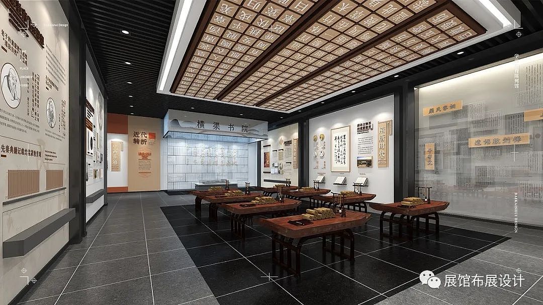 中式国风展厅展馆文化墙设计案例浅析(图ZMzU3MDIzNjY4) - 展陈设计 - 站酷设计师暖水社原创素材 - 站酷ZCOOL