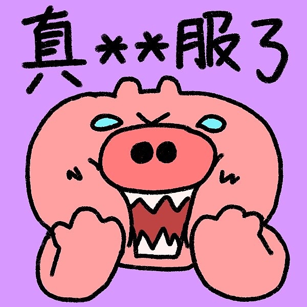 暴躁小猪_微信表情包