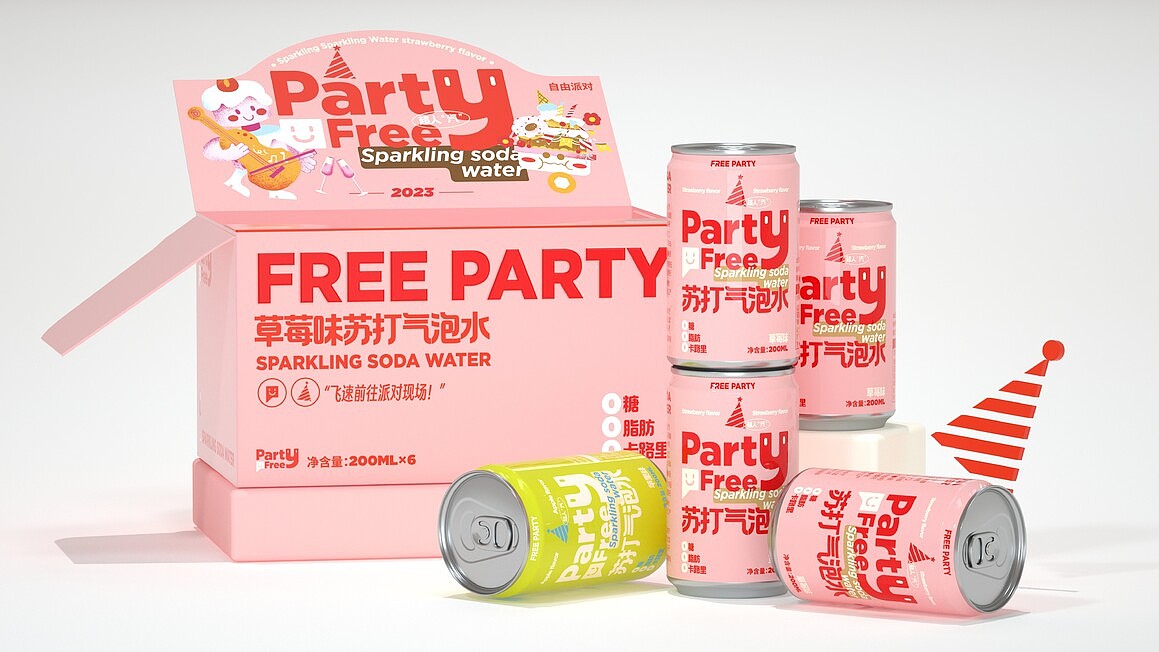  三口设计分享系列饮品乳制品包装食品包装设计