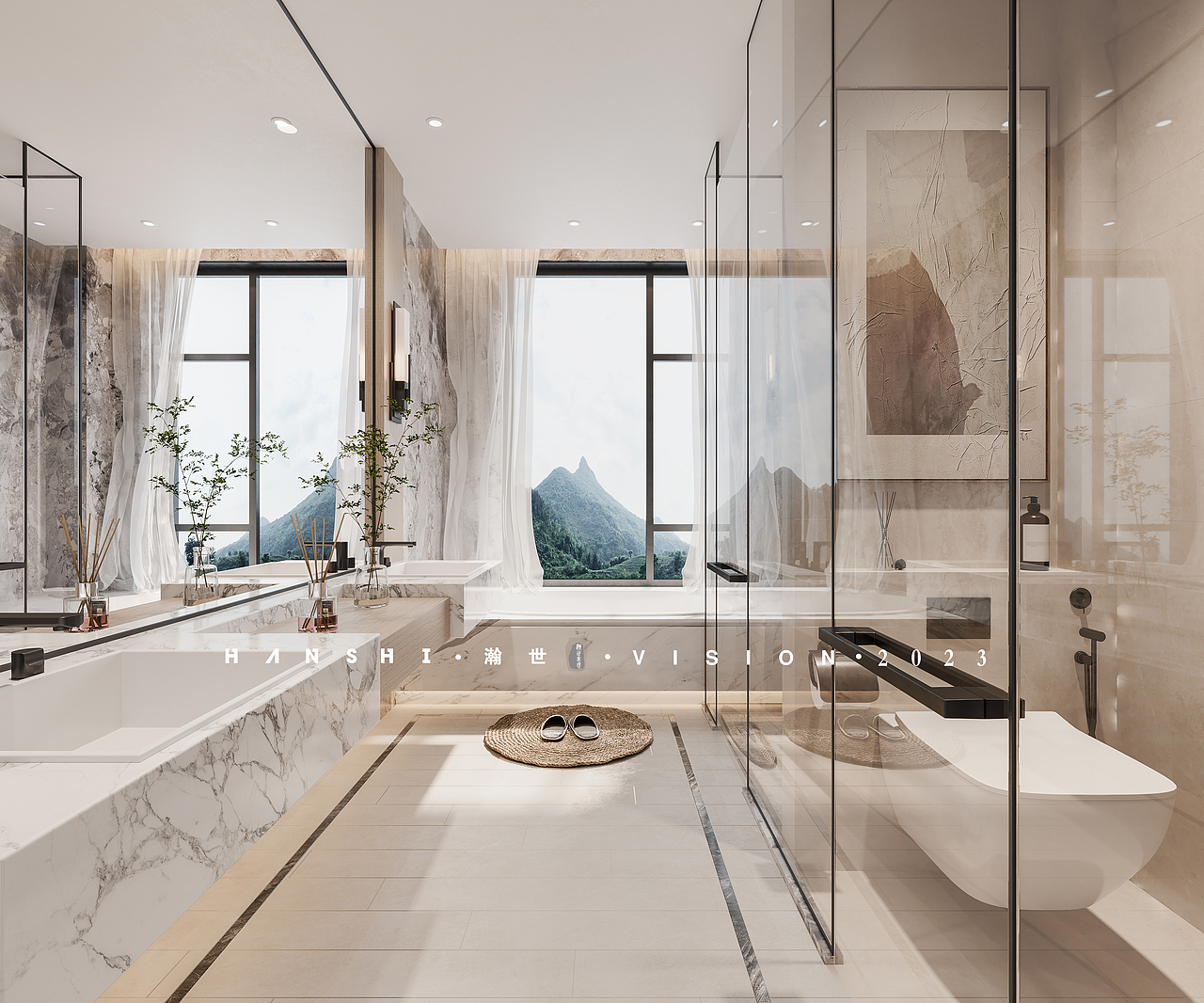 现代极简家装-瀚世表现