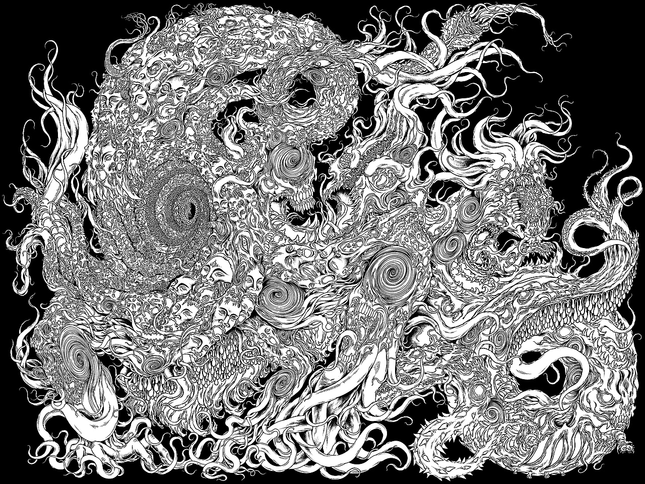 瘋狂囈語·克蘇魯Cthulhu-克苏鲁系列补完1（图ZMzQ0MzQ1MTI4） - 艺术插画 - 站酷设计师藏____原创素材 - 站酷ZCOOL