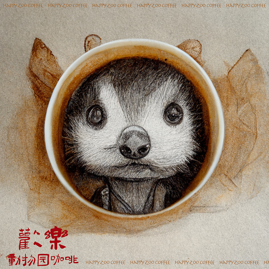 快乐动物园咖啡（图ZMzIxMzg2ODYw） - 商业插画 - 站酷设计师痞神仙ImPi原创素材 - 站酷ZCOOL
