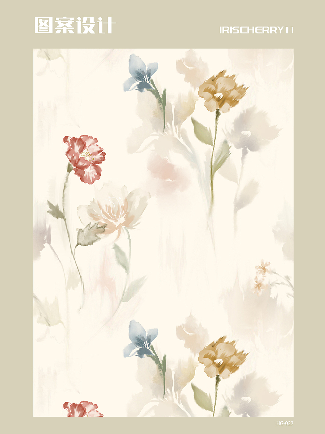 5年圖案公司設(shè)計總監(jiān)｜花型圖案設(shè)計（圖ZMzYzOTI1ODY4） - 商業(yè)插畫 - 站酷設(shè)計師鳶尾cherry原創(chuàng)素材 - 站酷ZCOOL