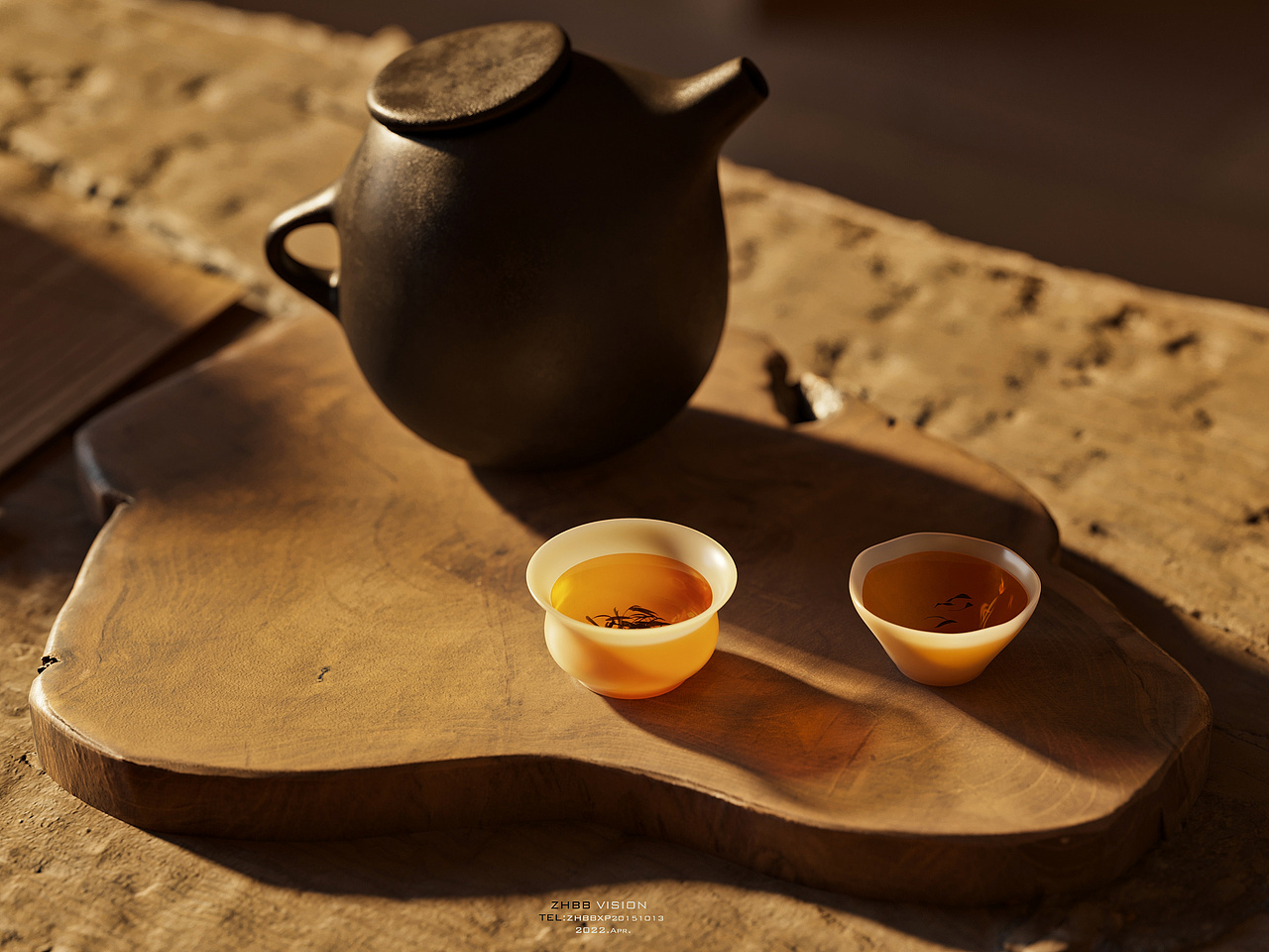 忆江南·中式别墅·二楼茶室（图ZMjk3MDQ3MTI4） - 家装设计 - 站酷设计师ZHBB效果表现原创素材 - 站酷ZCOOL