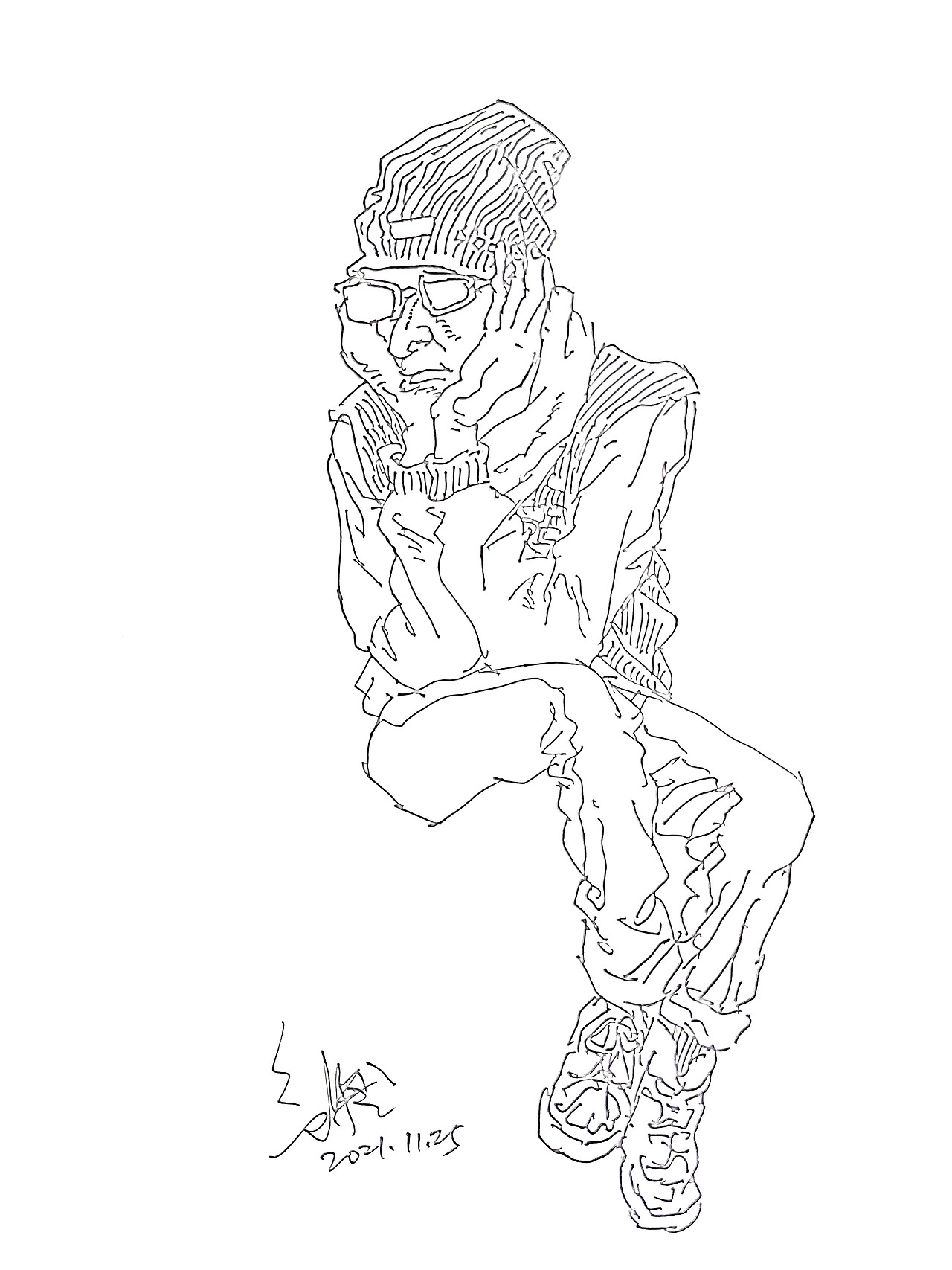 纪保超摸鱼速写