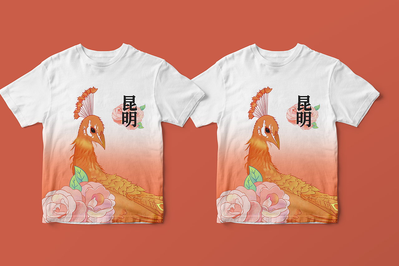 《昆明·春》国潮城市大场景插画