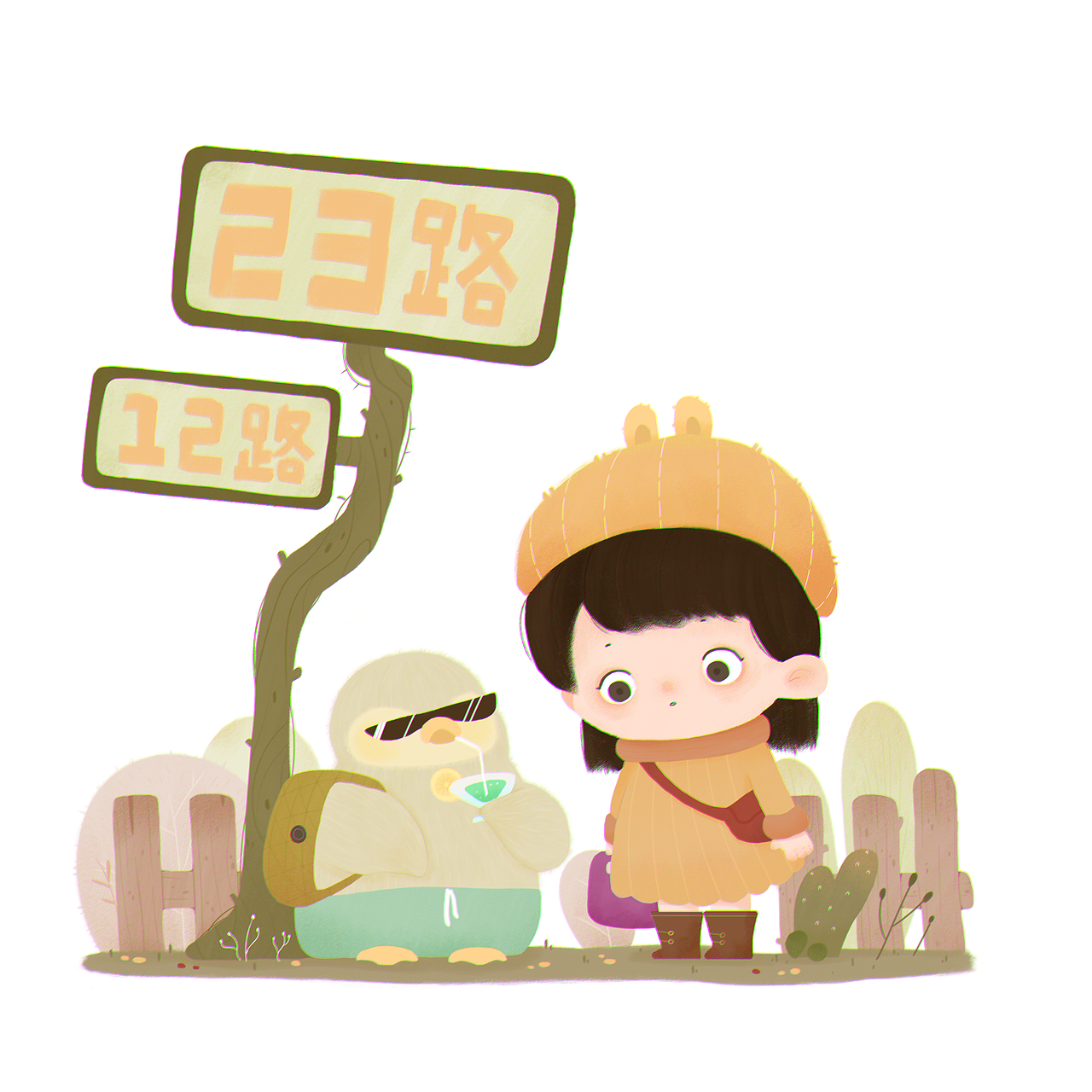 小插畫（圖ZMzI4Mjk4MTg0） - 創(chuàng)作習作 - 站酷設計師霜糖兔司原創(chuàng)素材 - 站酷ZCOOL