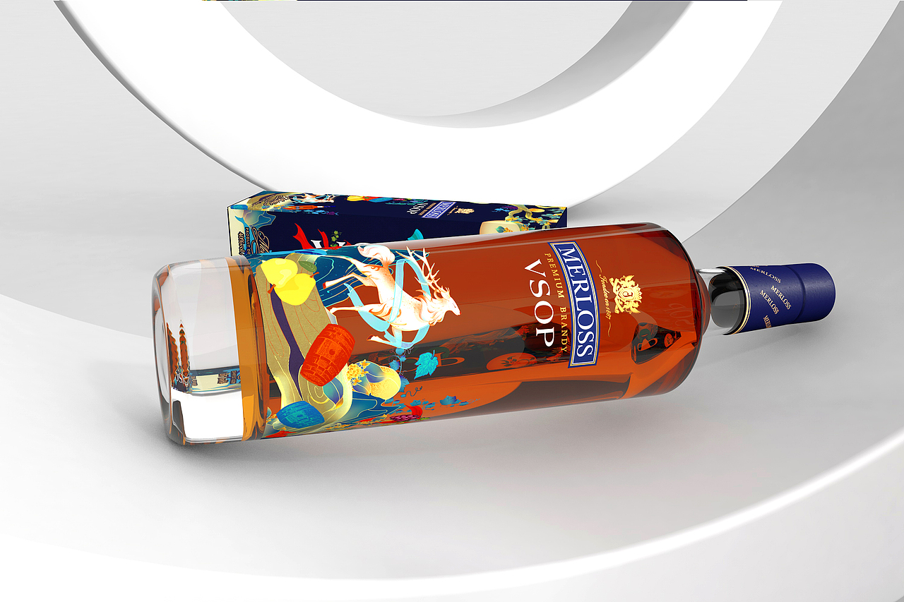 MERLOSS白兰地洋酒包装