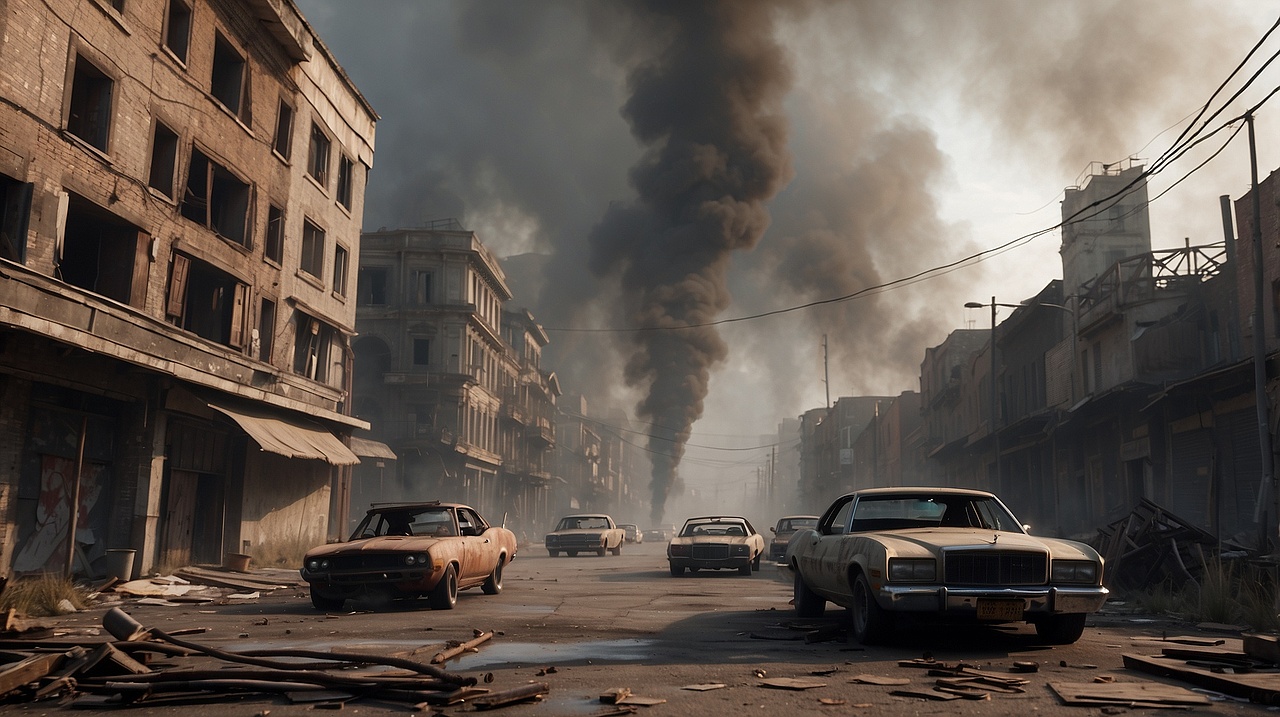 AI 廢棄的城市（圖ZMzYxMDMwMTgw） - AI作品 - 站酷設(shè)計(jì)師辣條泡方便面原創(chuàng)素材 - 站酷ZCOOL