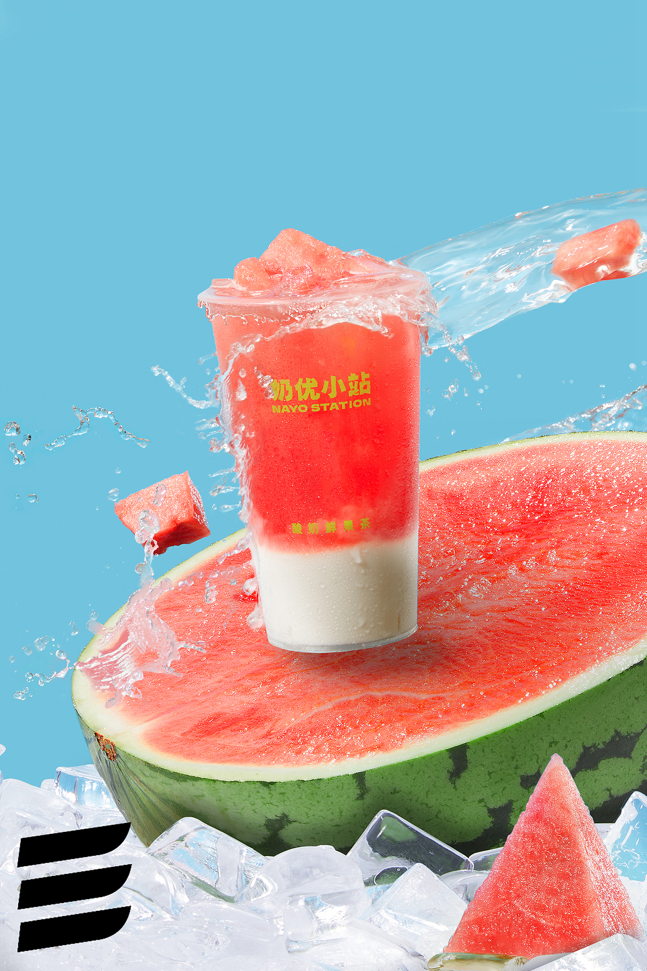 【食品摄影】西瓜椰椰 奶优小站酸奶鲜果茶 X 影像机能（图ZMzQ4MTQ5MzU2） - 美食摄影 - 站酷设计师摄影师郜高飞原创素材 - 站酷ZCOOL