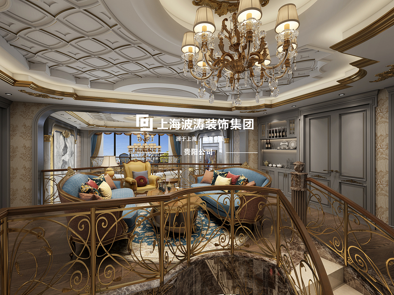 法式风格，450平方米，金碧辉煌的烂漫气息