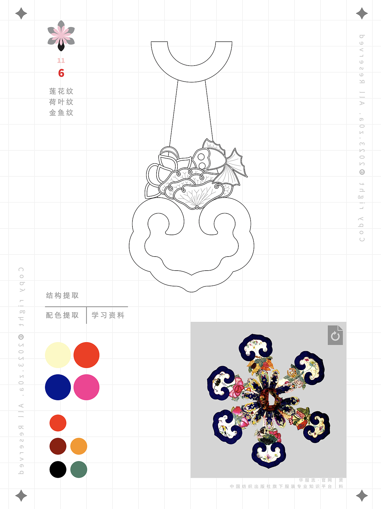 【z0a】传统服饰·云肩·结构及配色提取·学习资料（图ZMzYyODQyNjQ0） - 传统/民族服饰 - 站酷设计师z0a_原创素材 - 站酷ZCOOL