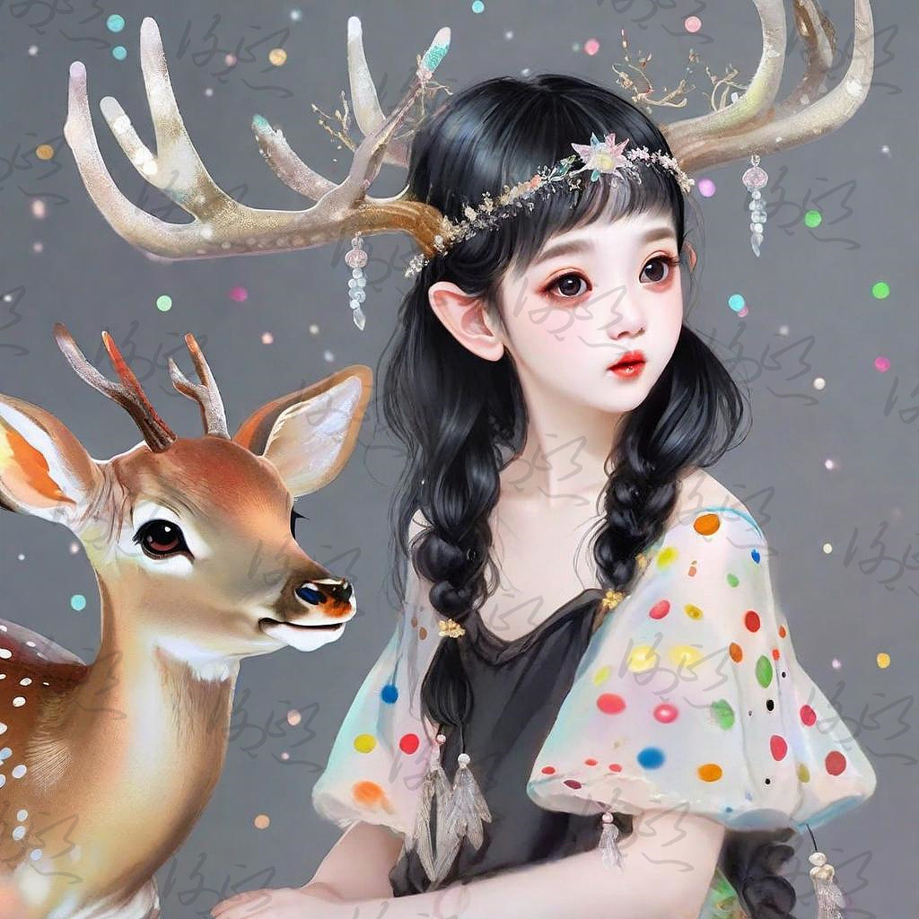 厚涂手绘 I 精灵宝宝（图ZMzU5NDg2NDU2） - 新锐潮流插画 - 站酷设计师Abby迷你兜兜原创素材 - 站酷ZCOOL