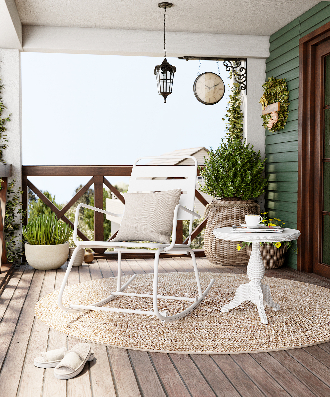 跨境电商室外场景3d三维渲染场景