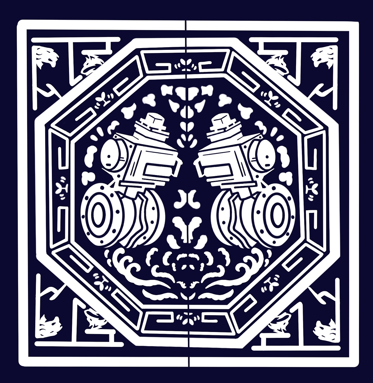 传统与现代的碰撞——蓝颊缬相关设计