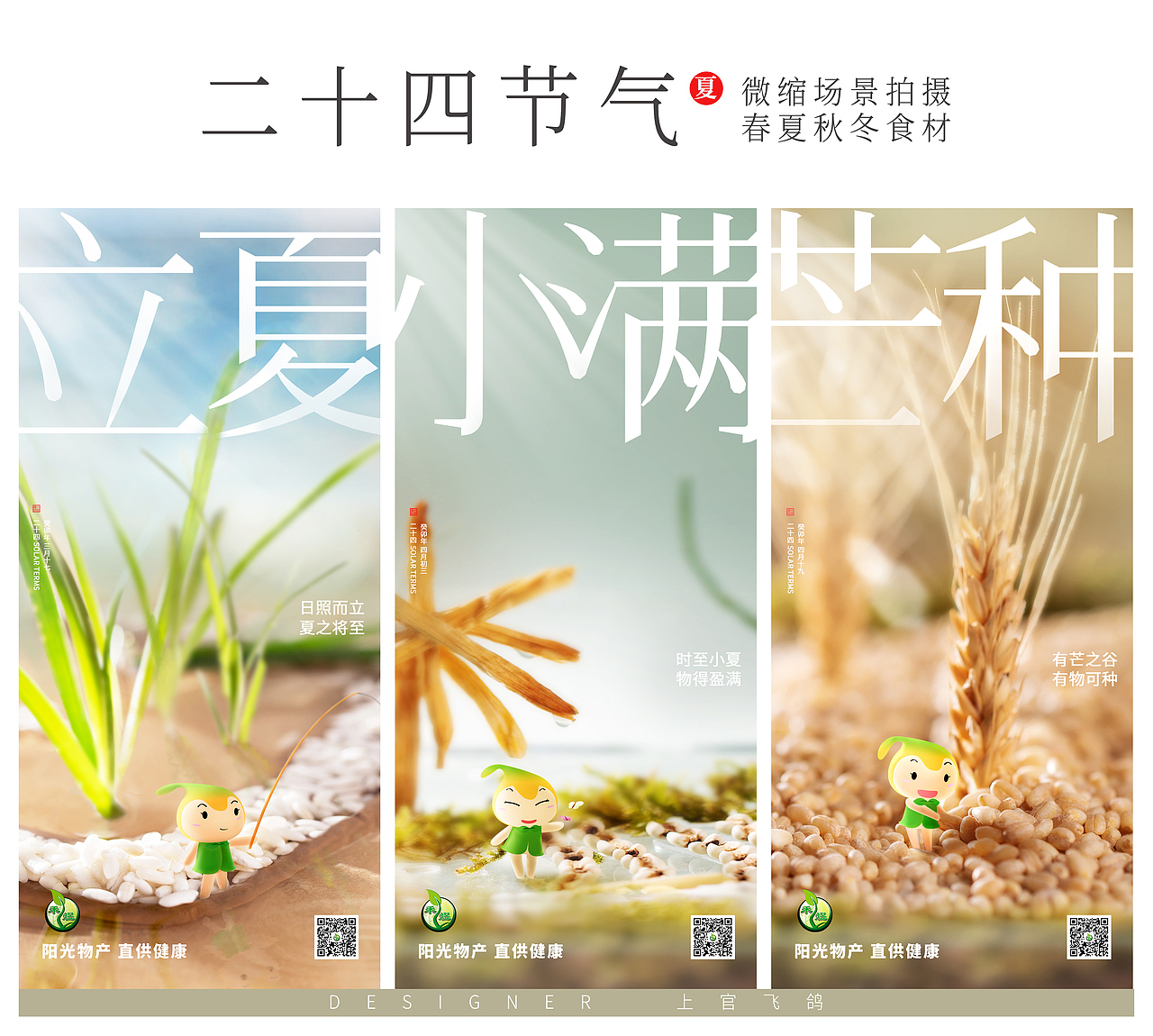 24节气食材(策划+微缩拍摄+设计+PS后期)五谷干货(图ZMzYxNTY4OTY0) - 海报 - 站酷设计师上官飞鸽原创素材 - 站酷ZCOOL