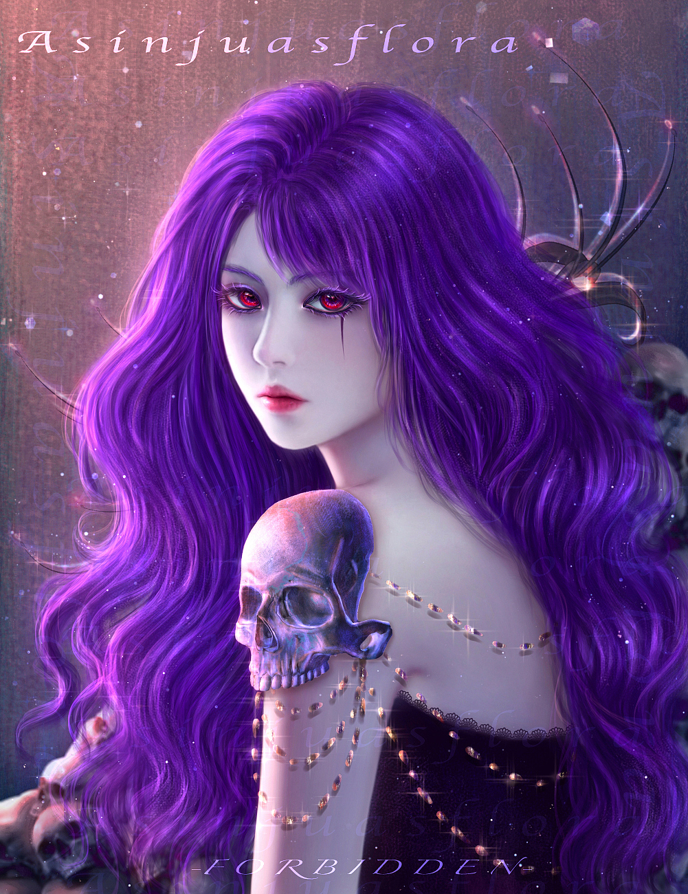 OC 原创角色 欧美风厚涂插画