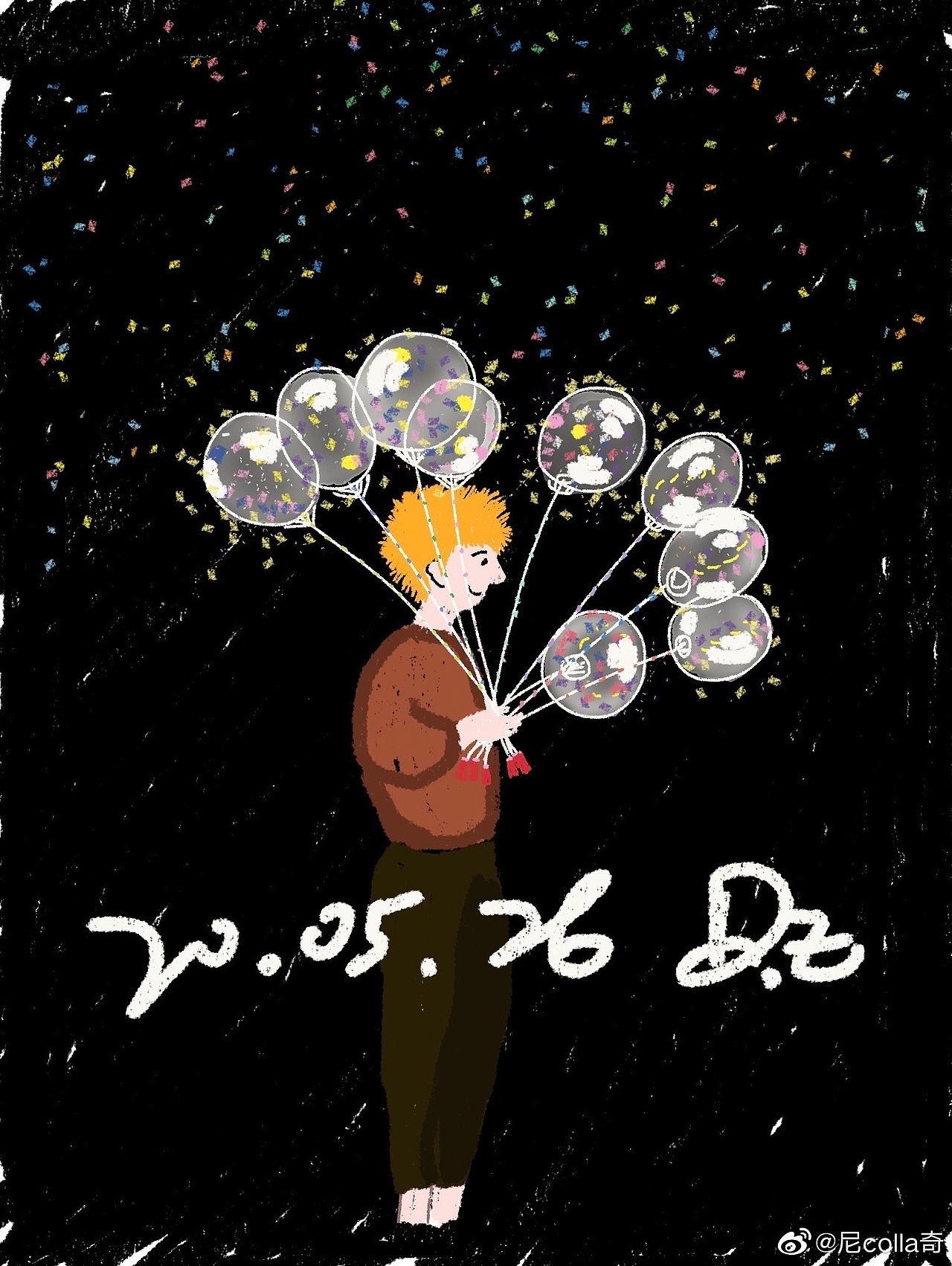 个人风格手指画