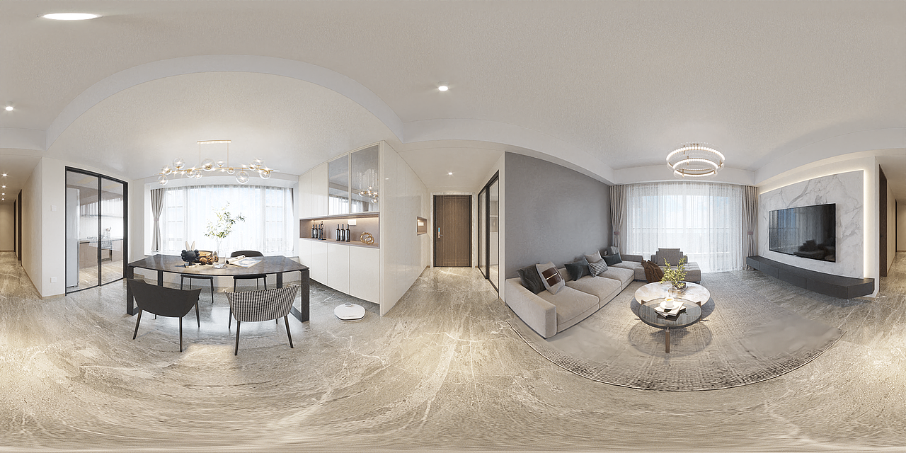 深圳口山全案设计:简约风的设计超美,全屋温暖梦幻