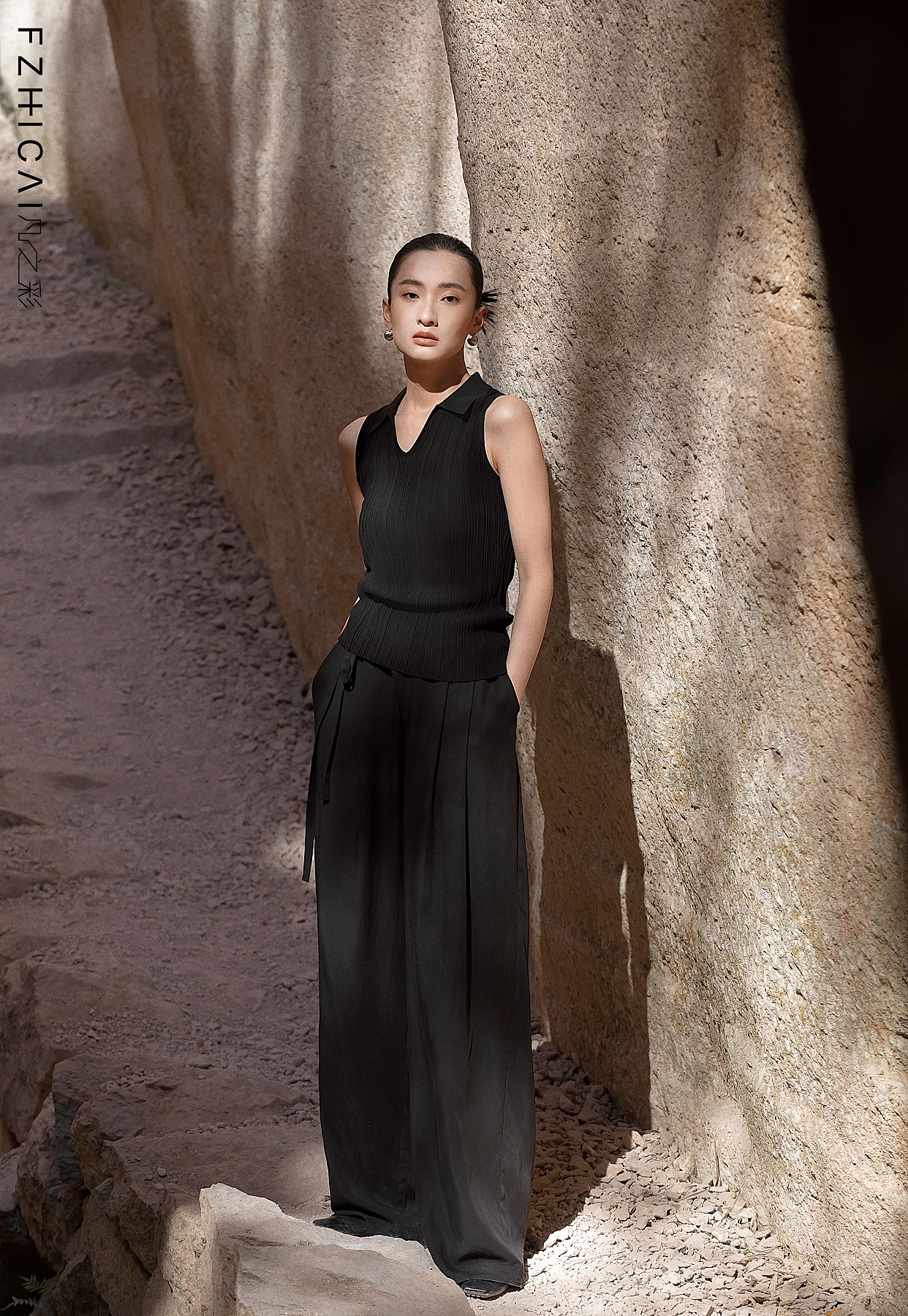 杭州商业摄影/岩洞里拍摄春装大片