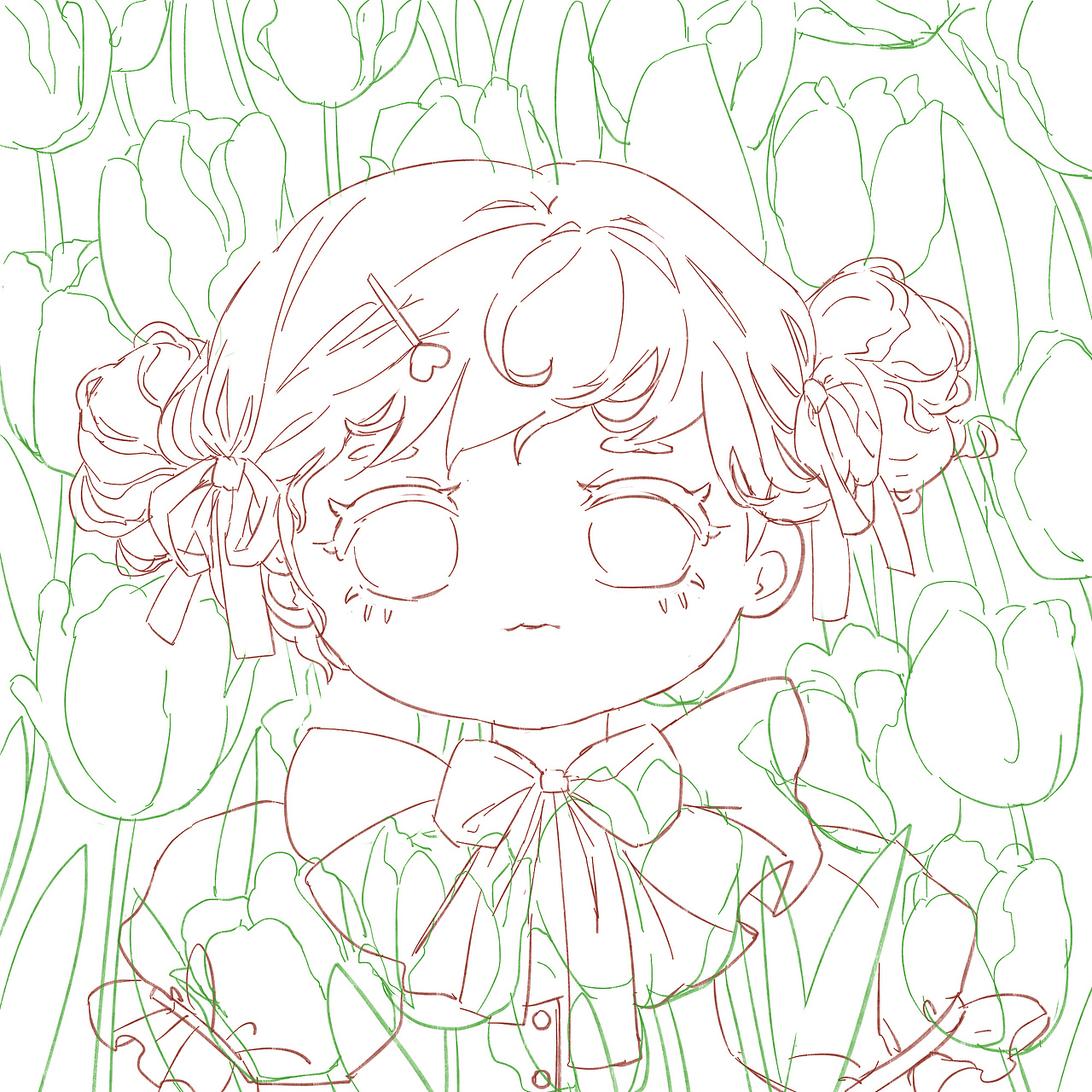 花与少女系列头像——郁金（图ZMzI0MjU0NjQ4） - 创作习作 - 站酷设计师蝉知雪原创素材 - 站酷ZCOOL