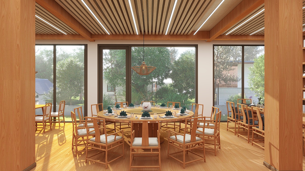 新中式民宿-三层惬意之地（图ZMzU5MzYwODU2） - 商业空间设计 - 站酷设计师一番少侠原创素材 - 站酷ZCOOL