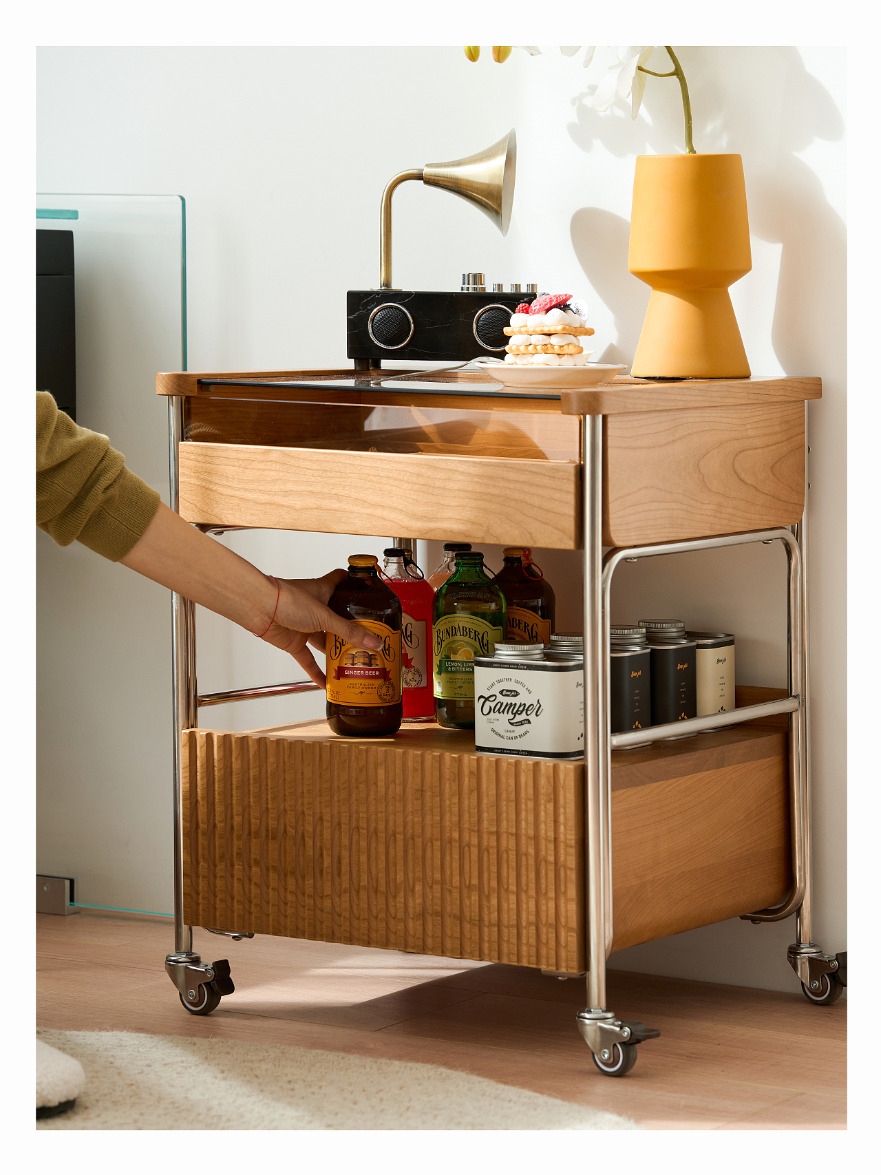 Sea Wave Bedside Table（图ZMzUzOTY1MDUy） - 产品摄影 - 站酷设计师Moriizn木恩原创素材 - 站酷ZCOOL